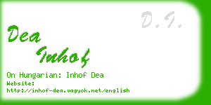 dea inhof business card